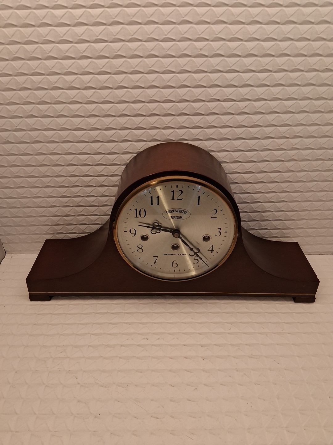 Vintage Hamilton Greenfield Manor Mantle Clock Made In Germany Working Beautiful