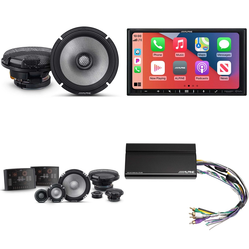 Alpine iLX-407 7" Multimedia Receiver Carplay/Android Auto Bundle
