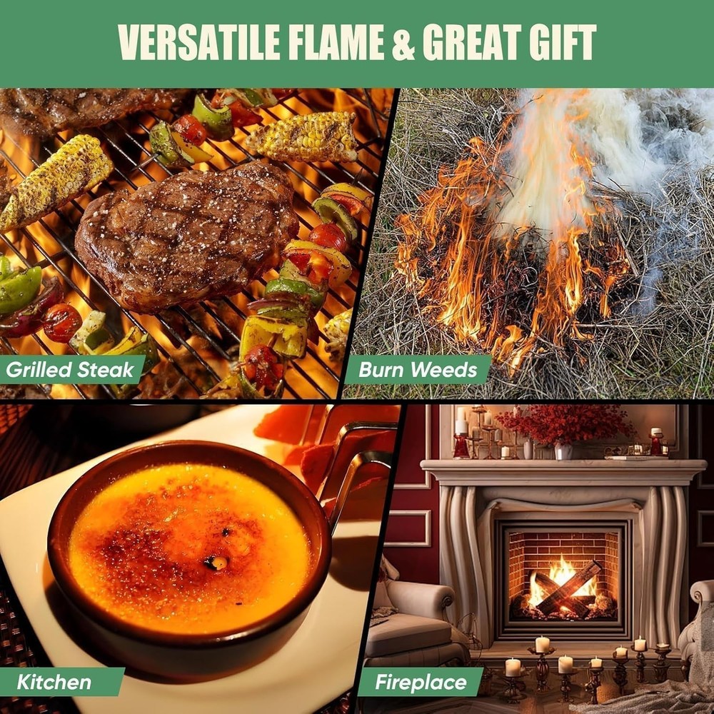 Lightweight Propane Torch for Searing, Roasting & DIY Projects - Gift-Ready