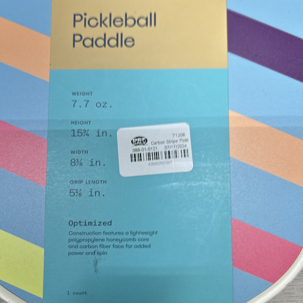 Carbon Stripe Pickleball Paddle - Embark