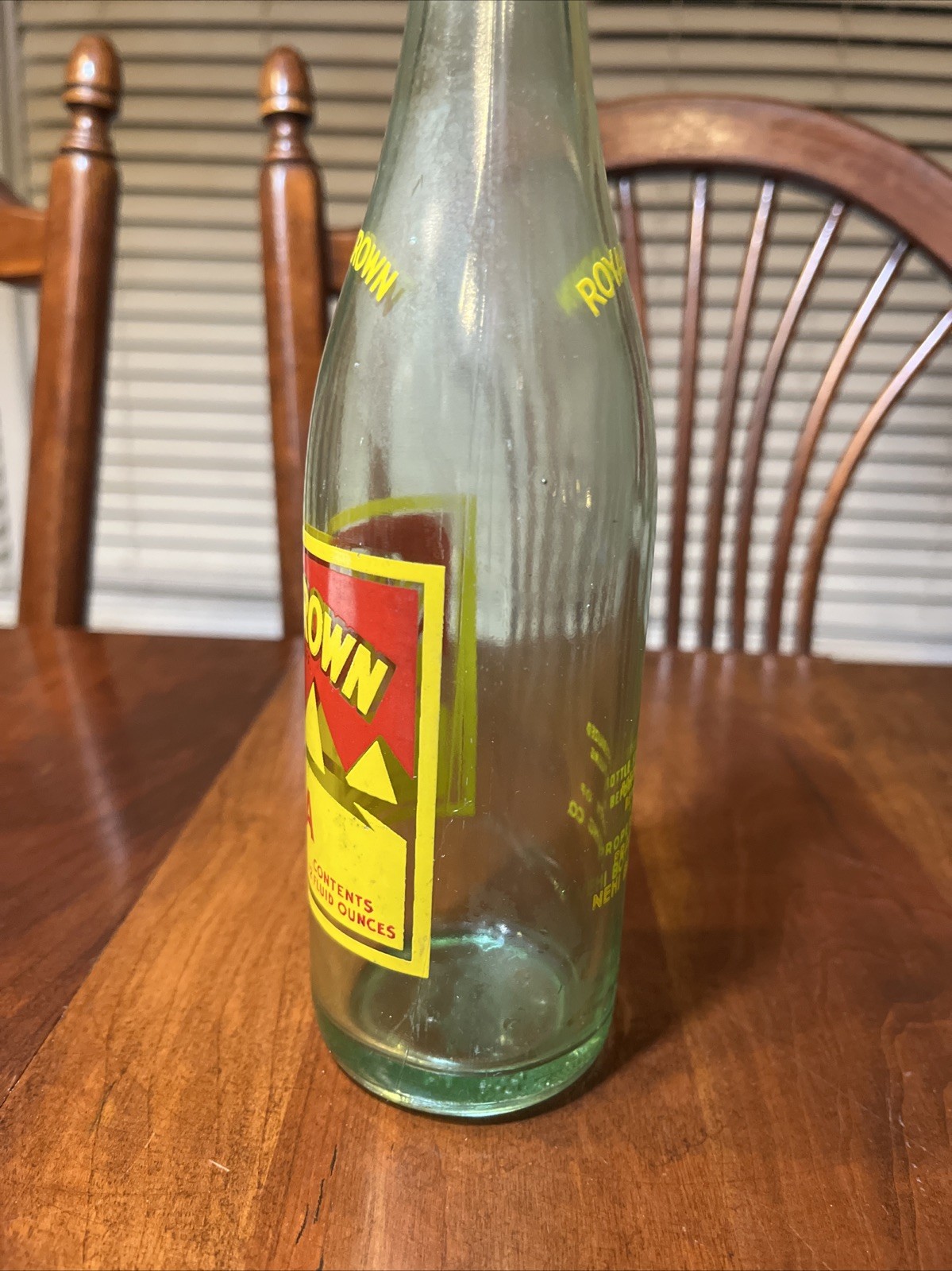 1953 Royal Crown Cola Soda Bottle Nehi Bottling 12oz Greenish Glass 6-286
