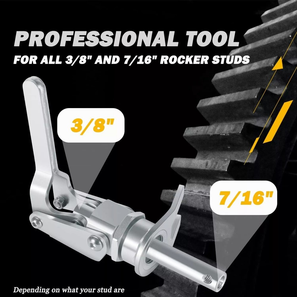 Stud Mount Valve Spring Compressor Tool 66784 For 3/8" & 7/16" Rocker Studs US