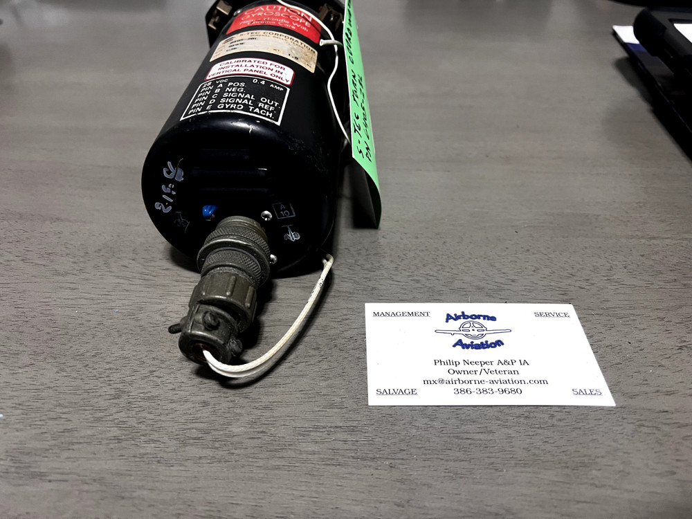 S-TEC Turn Coordinator P/N 6405-28L (28Volt)