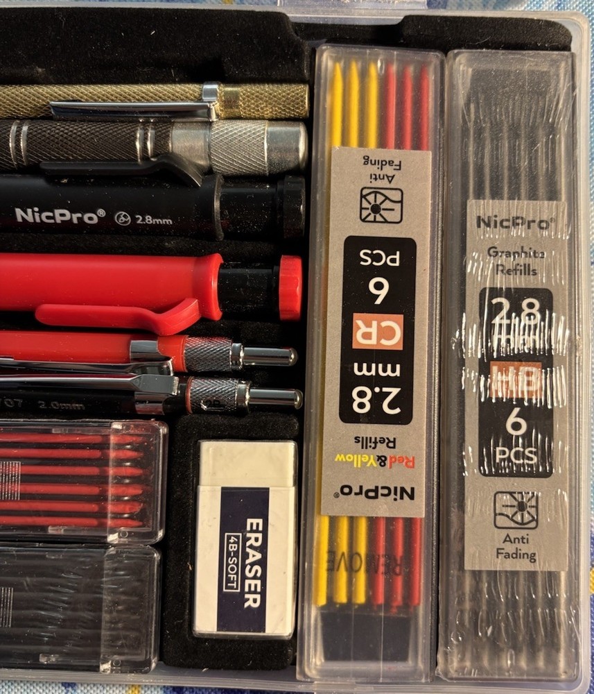 nicpro Mechanical carpenter pencil Set