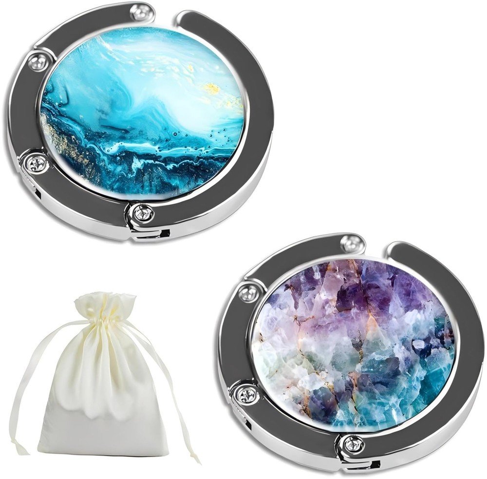Foldable Storage Table Purse Hooker for Table Handbag Hanger Table Purse Bag ...