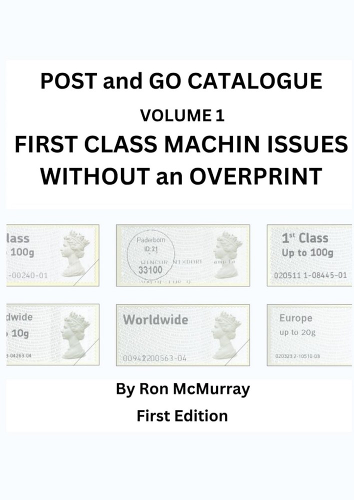NEW! GB POST GO CATALOGUE FIRST CLASS MACHIN ISSUES WITHOUT an OVERPRINT 2025 Ed