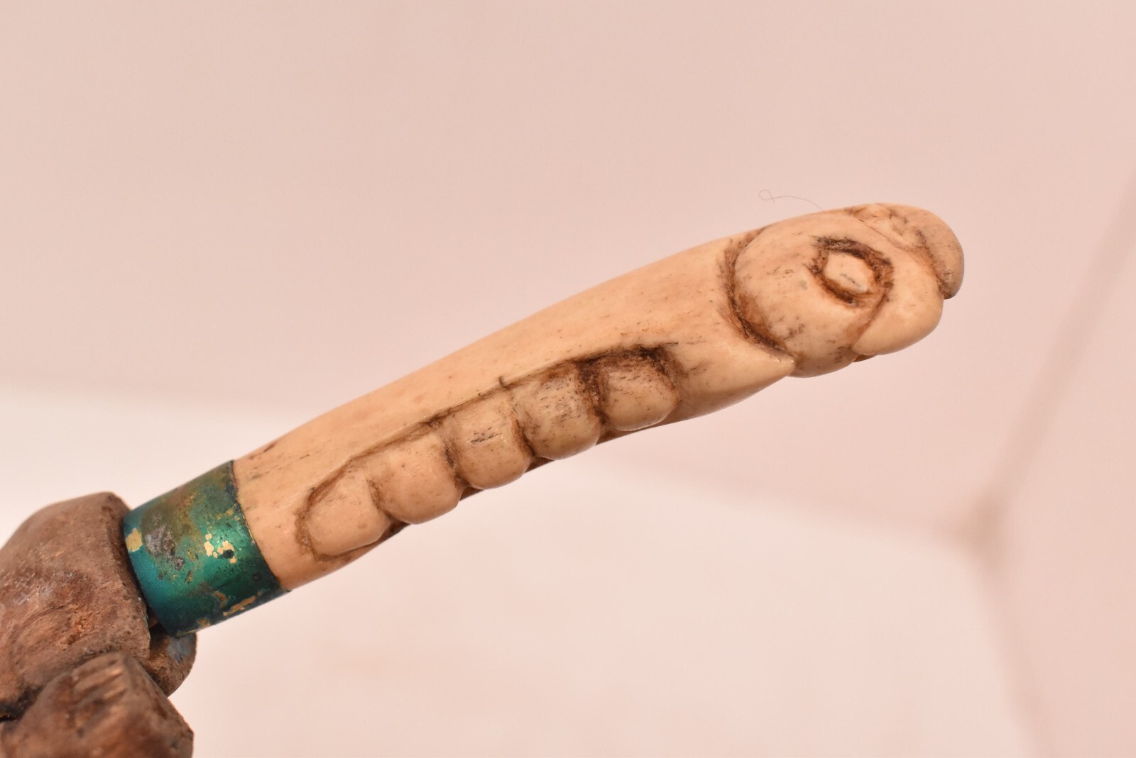 Antique Indonesian TUMBOK Dagger Bali Balinese Lombok Knife Weapon 10"