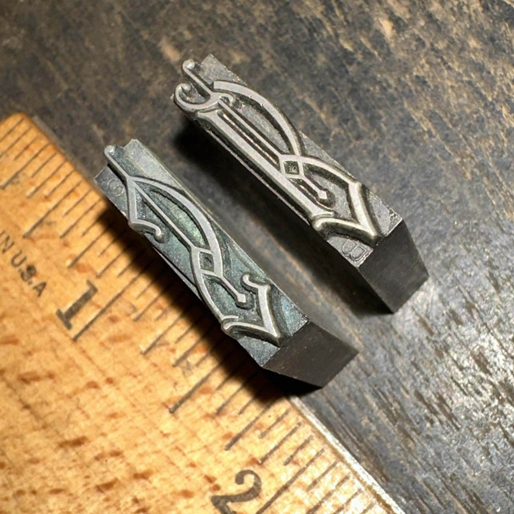 Printing Blocks “ 2 Lead Borders “ Nice Lines!