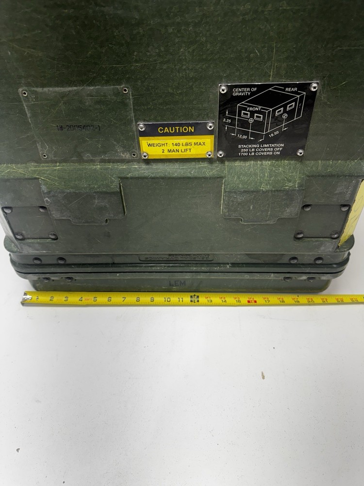 Rackmount 03U x24 General Dynamics Slide Out Composite Rack ShockMount Hard Case