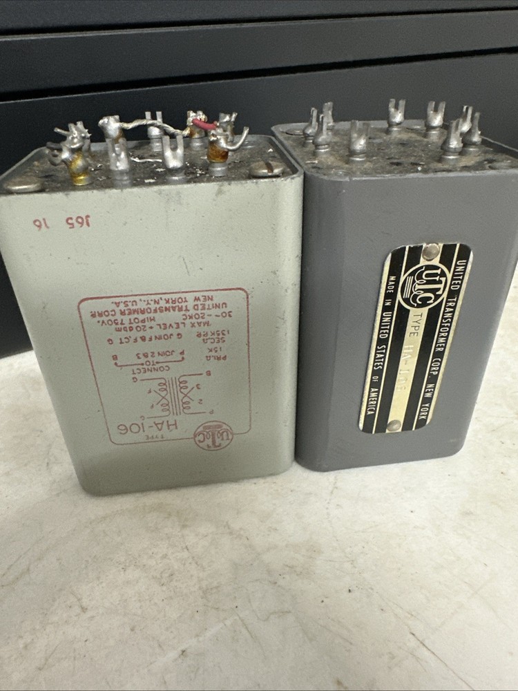 (2) UTC HA-106 Transformers
