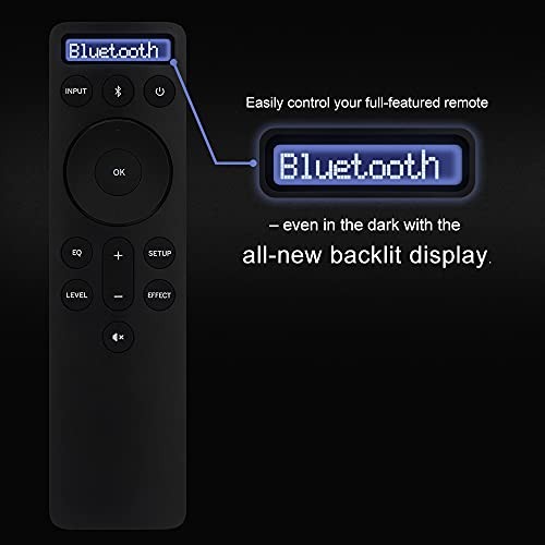 for Vizio Soundbars Bluetooth Backlit Display Remote Controller