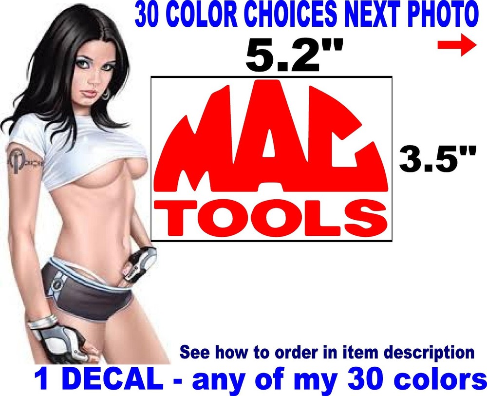 MAC TOOLS WINDOW DECAL  DECALS STICKER STICKERS LOGO message for other options