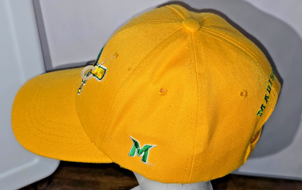 Madison Mallards Baseball Hat Cap Big Top Yellow Adjustable