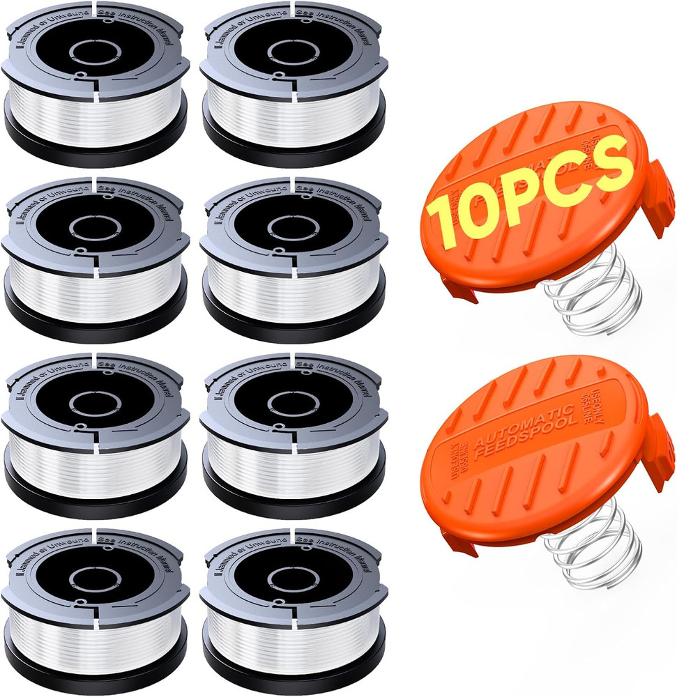 10 Pack Weed Eater String for Black and Decker, Craftsman Weed Wacker, AF100 Wee