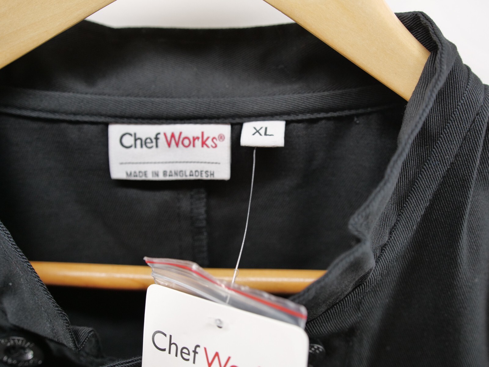 Chef Works Men's Chef Cook Coat - Black - Size L and XL