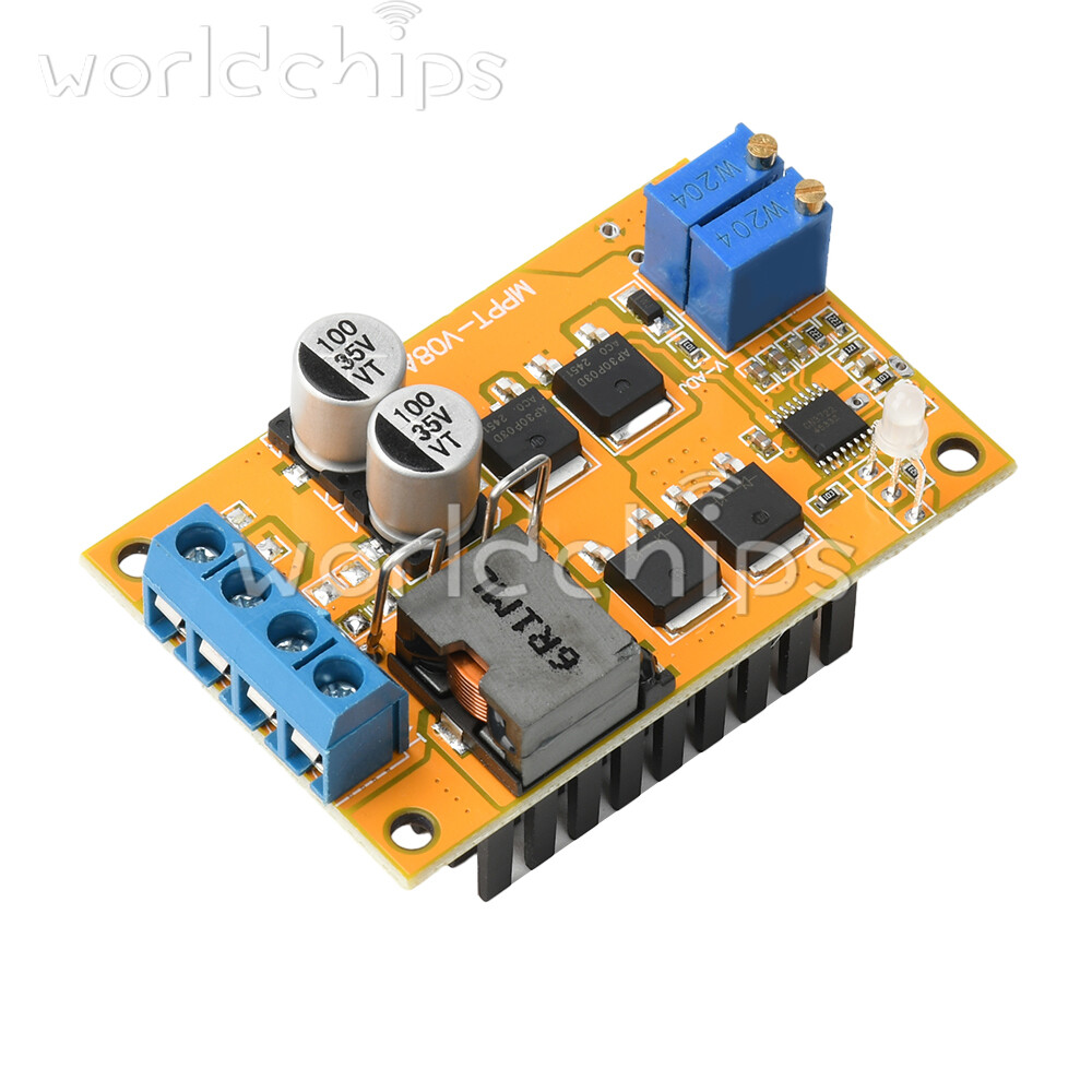 DC8-28V 5A 100W MPPT Solar Charging Panel Regulator Controller 9V 12V 24V Switch