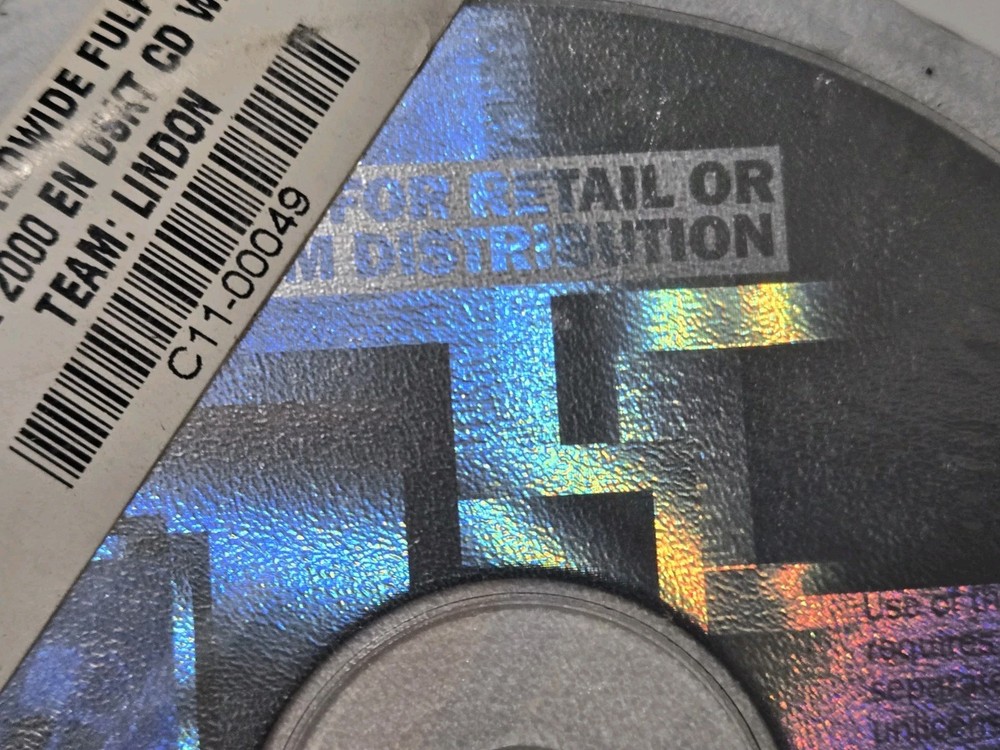 Microsoft Windows 2000 Advanced Server Install CD Set Team: Lindon NOS Sealed