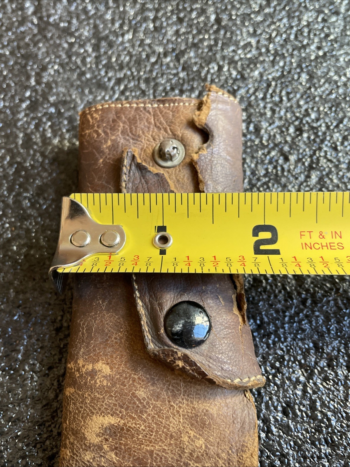 ORIGINAL WWII WW2 JAPANESE SWORD LEATHER SCABBARD COVER FOR PARTS OR REPAIR