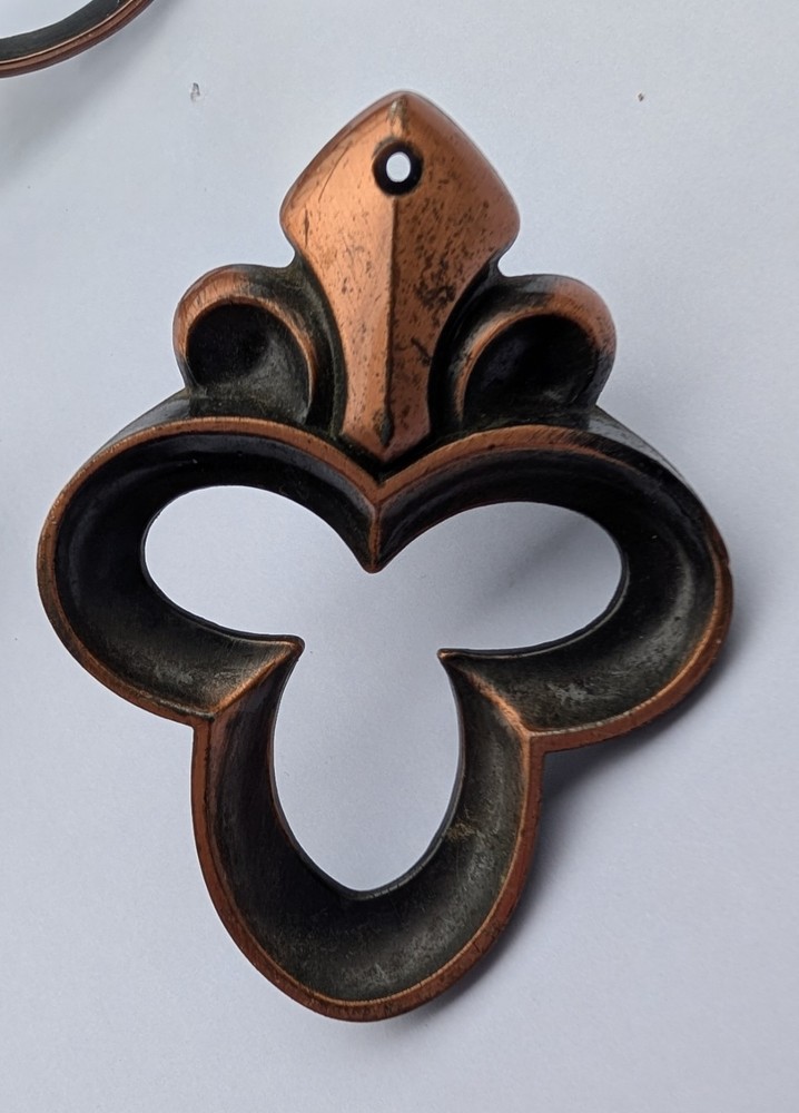7 Fleur de lis Drawer Cabinet Pulls Knobs French Country Bronze Design Hardware