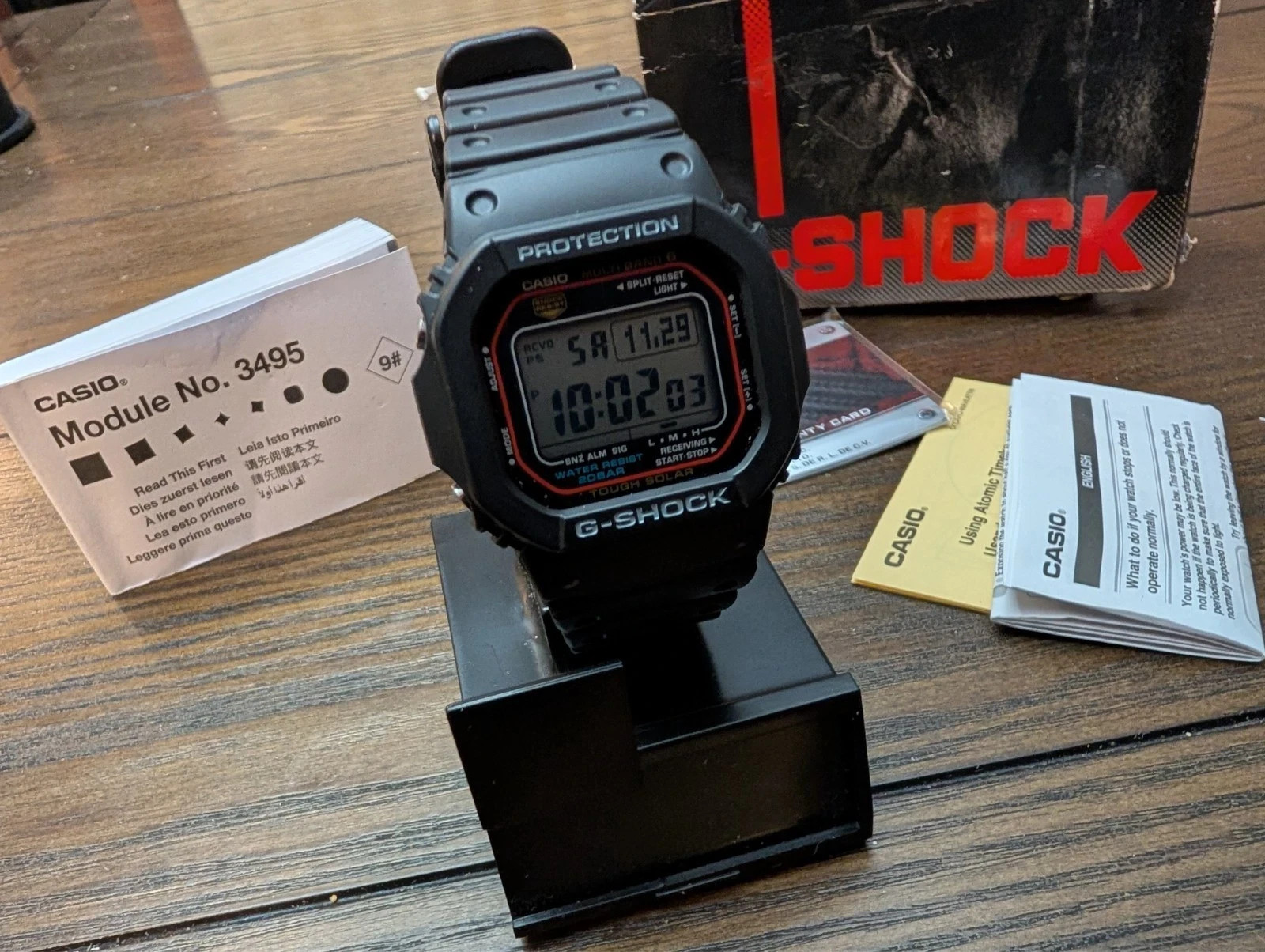 Casio G-Shock GW-M5610U Tough Solar Men's Watch Atomic Multiband 6 GW-M5610U-1