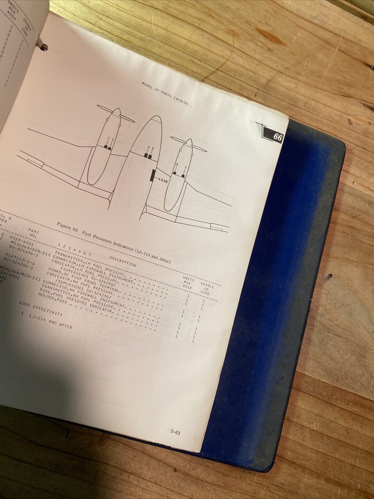 BEECHCRAFT MODEL 90 PARTS CATALOG