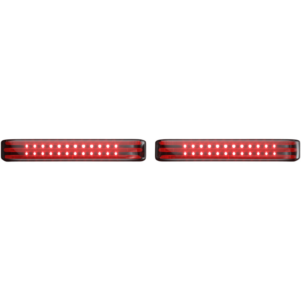 Custom Dynamics Saddlebag LED Lights, Sequential, Black/Smoke | PB-SBSEQ-SS6-BS