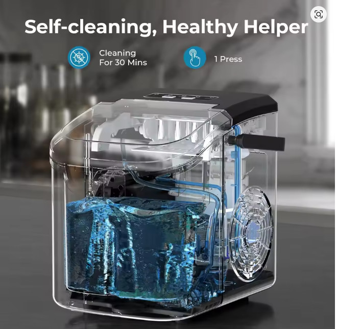 Countertop Ice Maker Machine Portable 26lb/Day Fast Ice Cube Maker