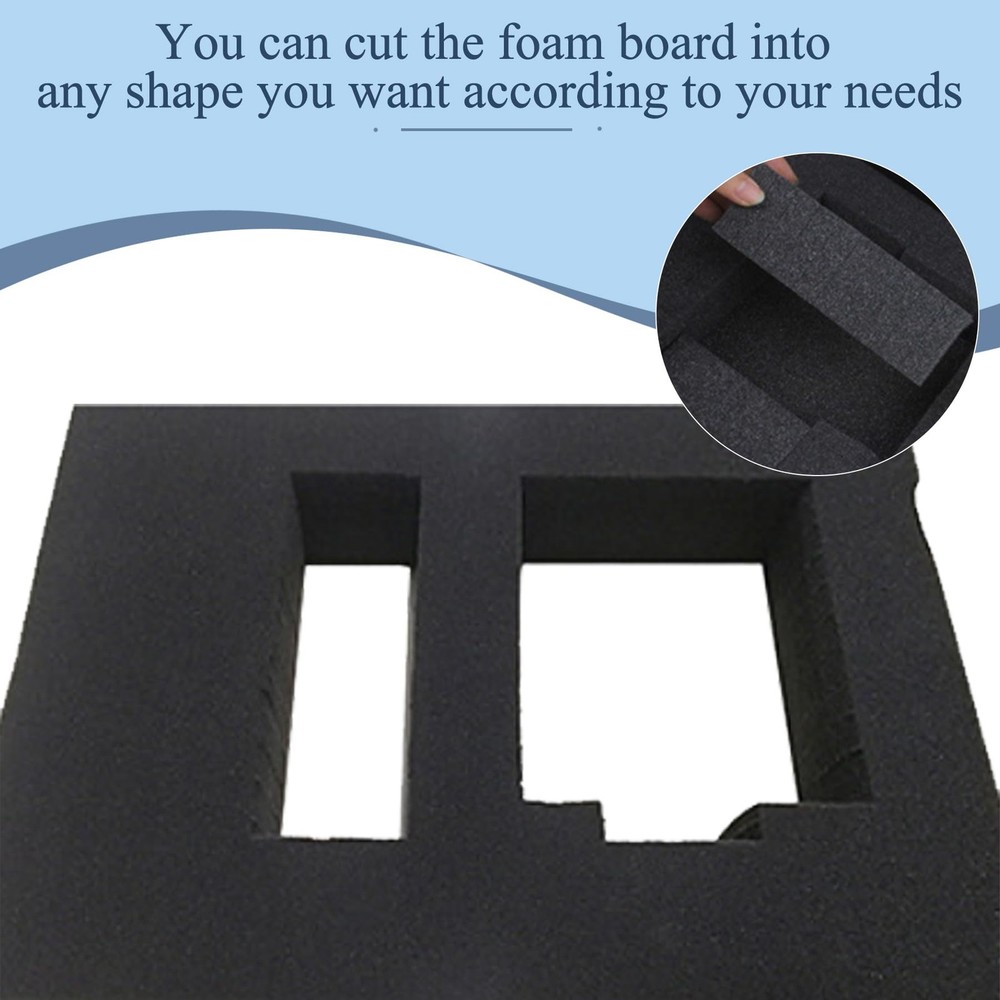 16" x 12" Pick and Pluck Foam Inserts for Tool Box – 8 Pack High-Density Poly...