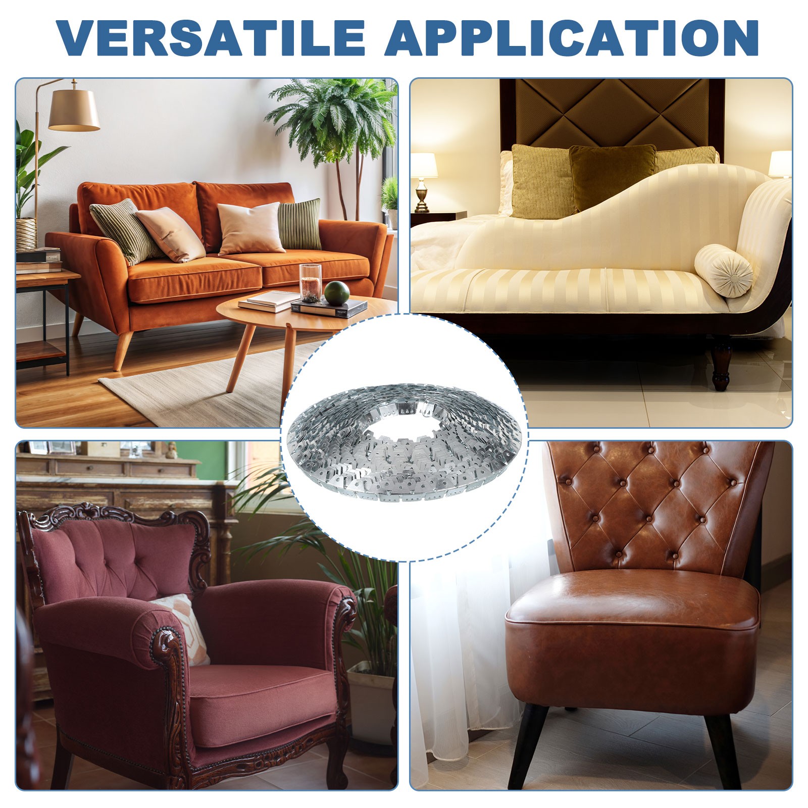 33ft Upholstery Metal Tack Strips, 1 Pcs Upholstery Sofa Curve Ease Grip