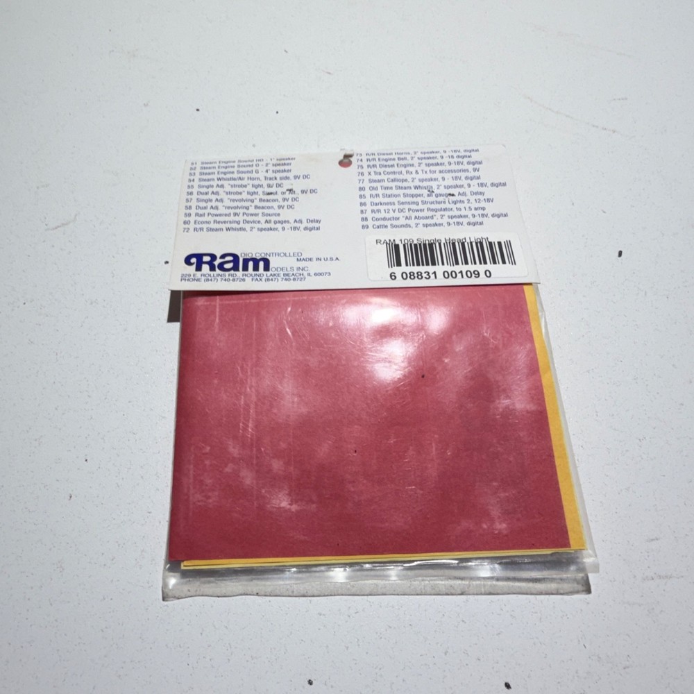 Ram Track #109 Single Super Brite Headlight NIB