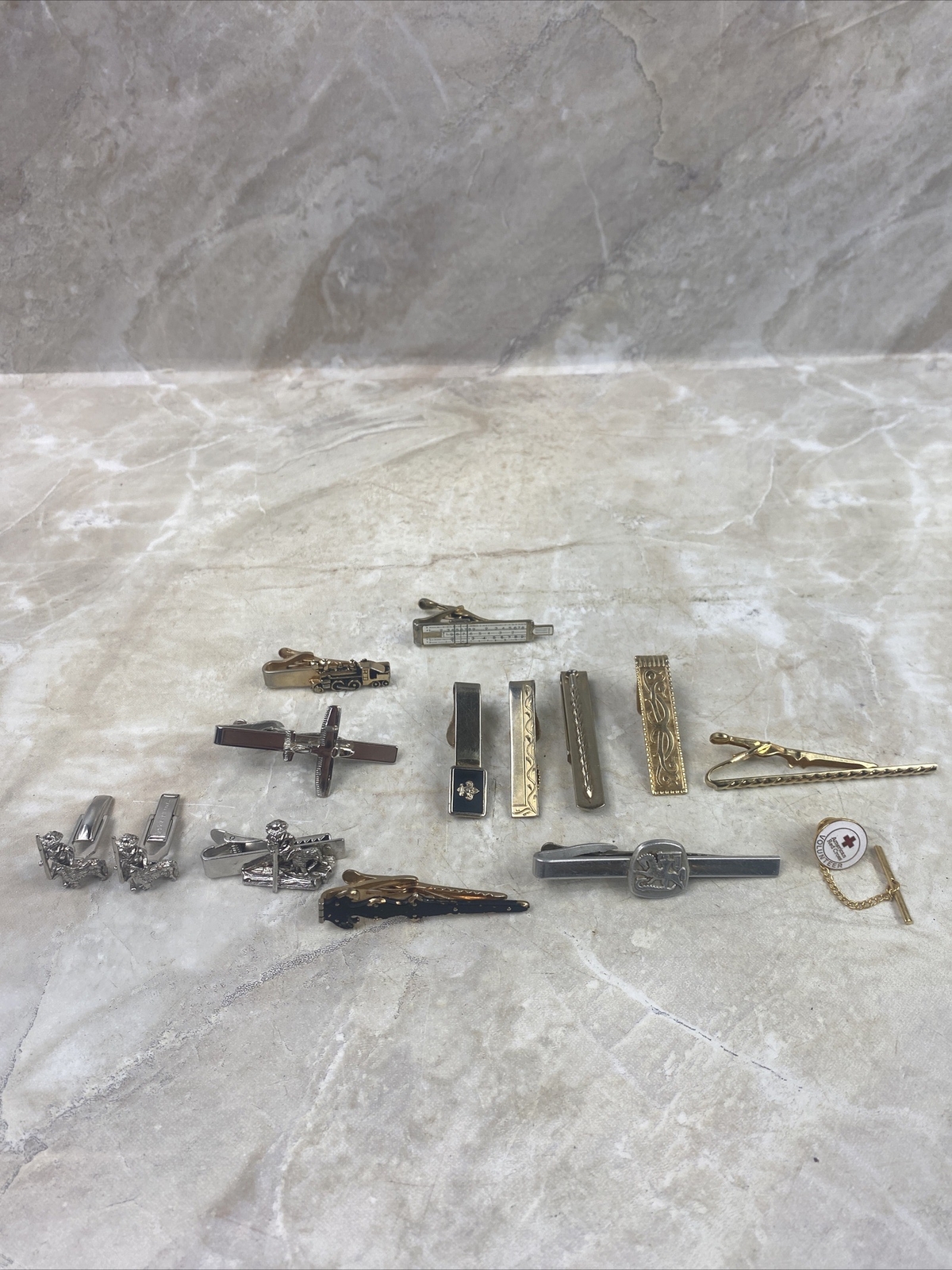 VTG Tie Clip Pin Lot