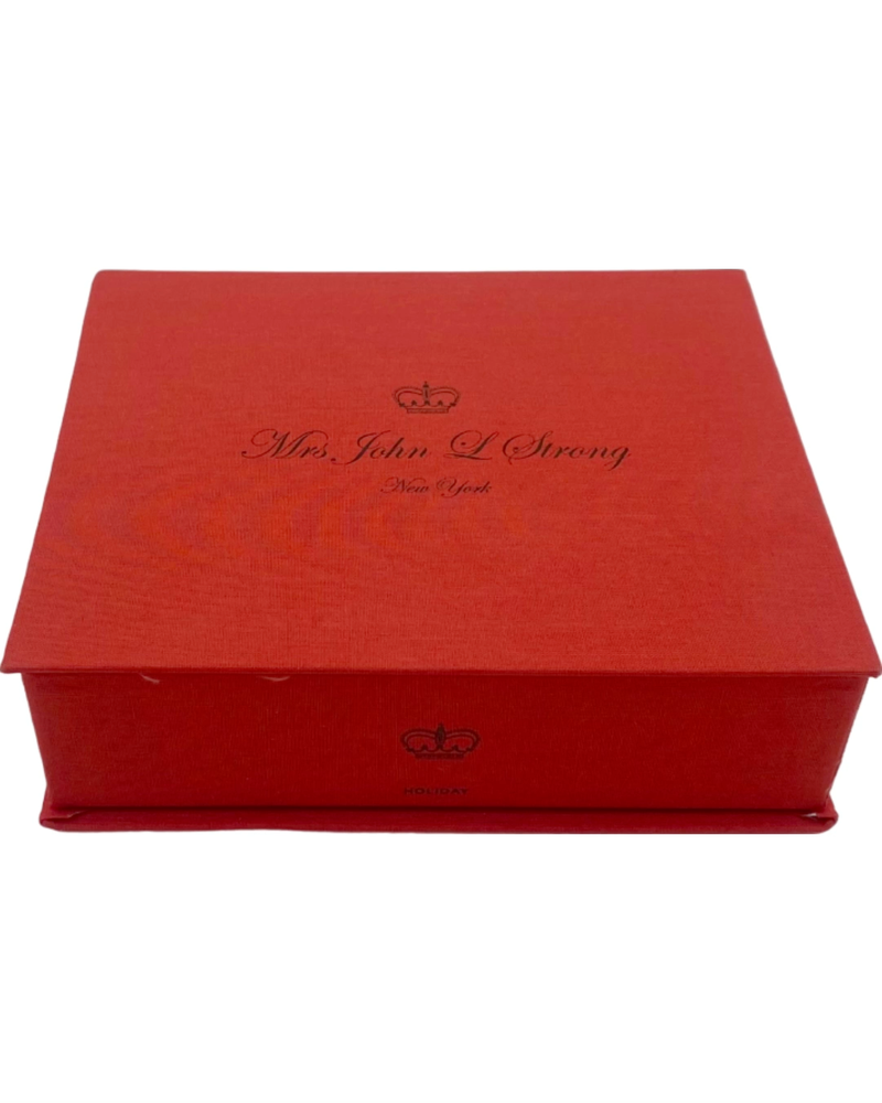 Mrs. John L. Strong Red Presentation Gift Box 6" x 7.5"