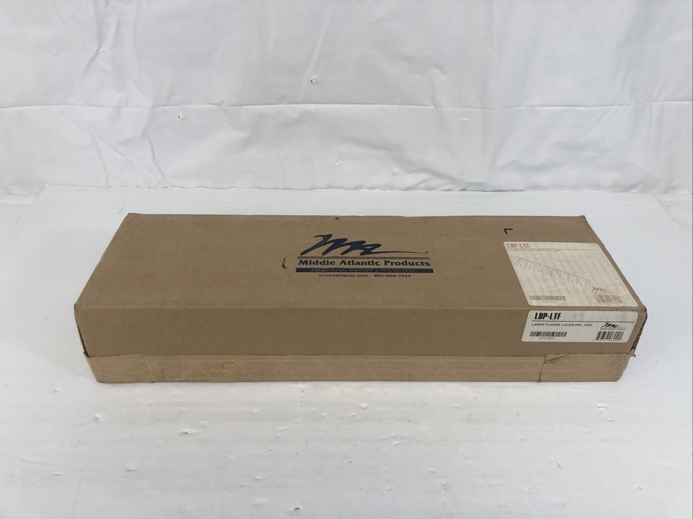Middle Atlantic LBP-LTF Large Flange Lacer Panel - 10 Pieces