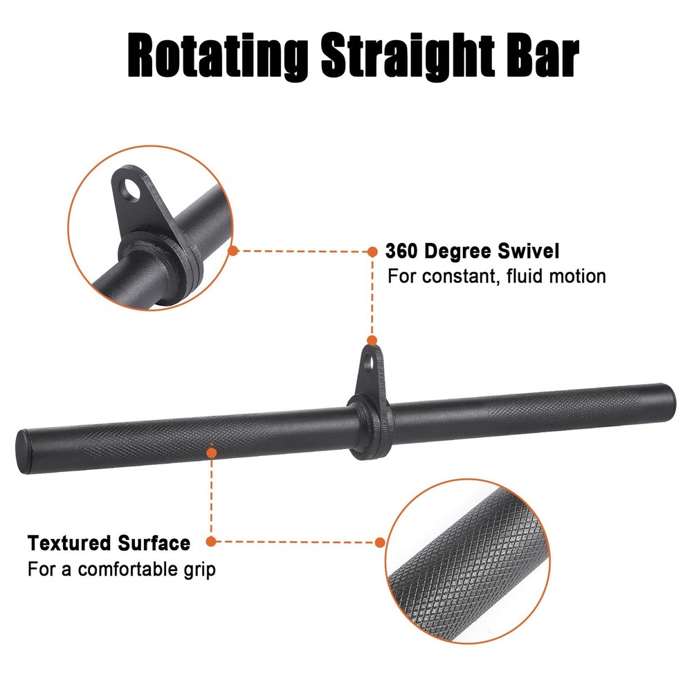 Workout Cable Machine Attachment for Home Gym, LAT Pulldown Attachments, Cabl...