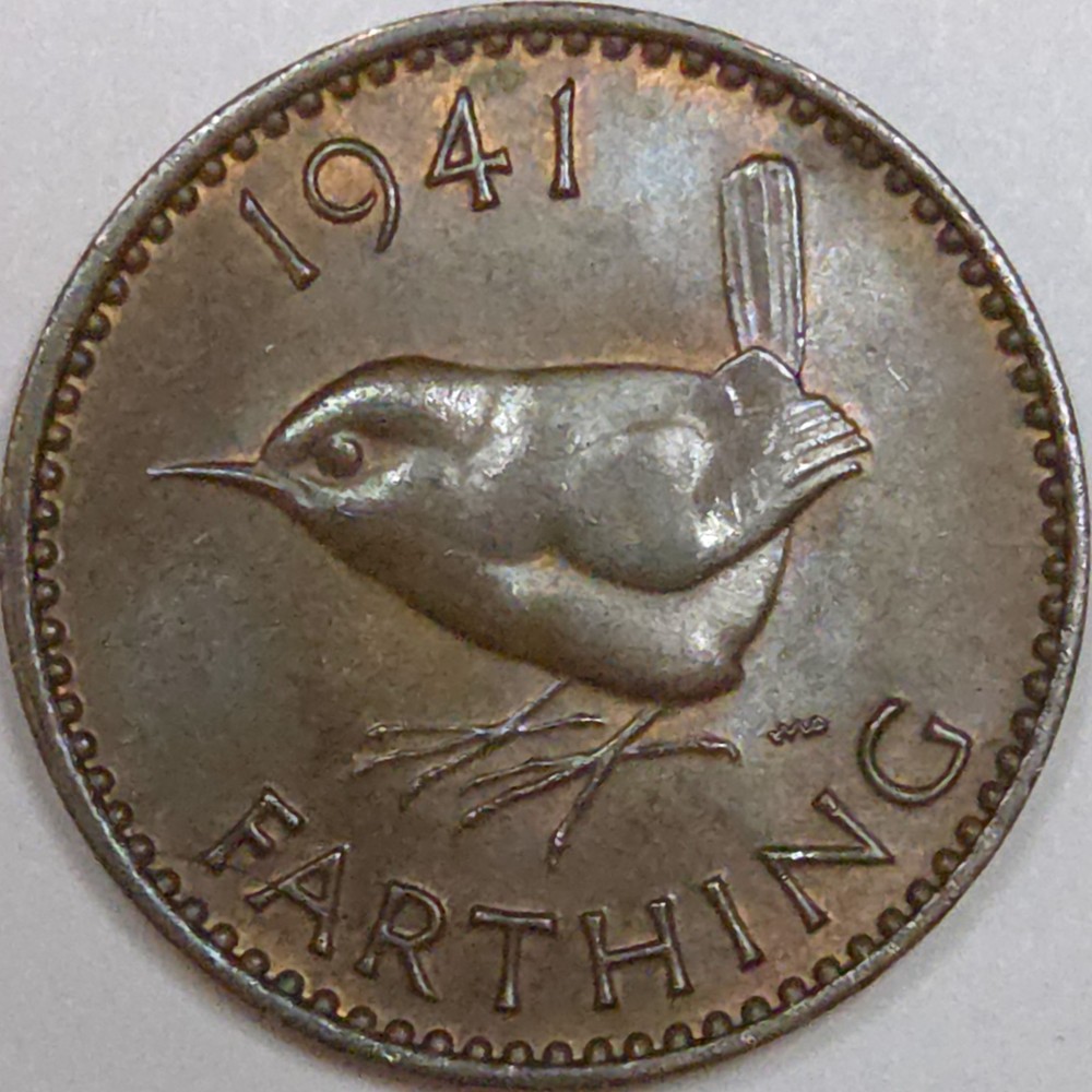 1941 Great Britain 1 Farthing (Lot#1)