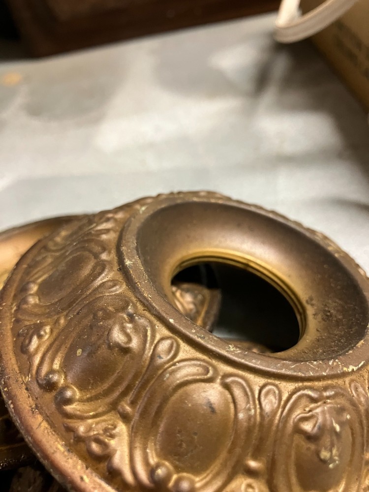 Antque Threaded Chandelier Bobeches