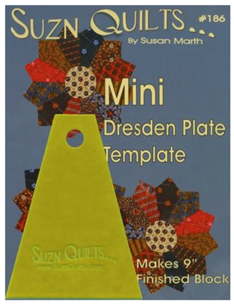 SQP186 Suzn Quilts Template Mini Dresden