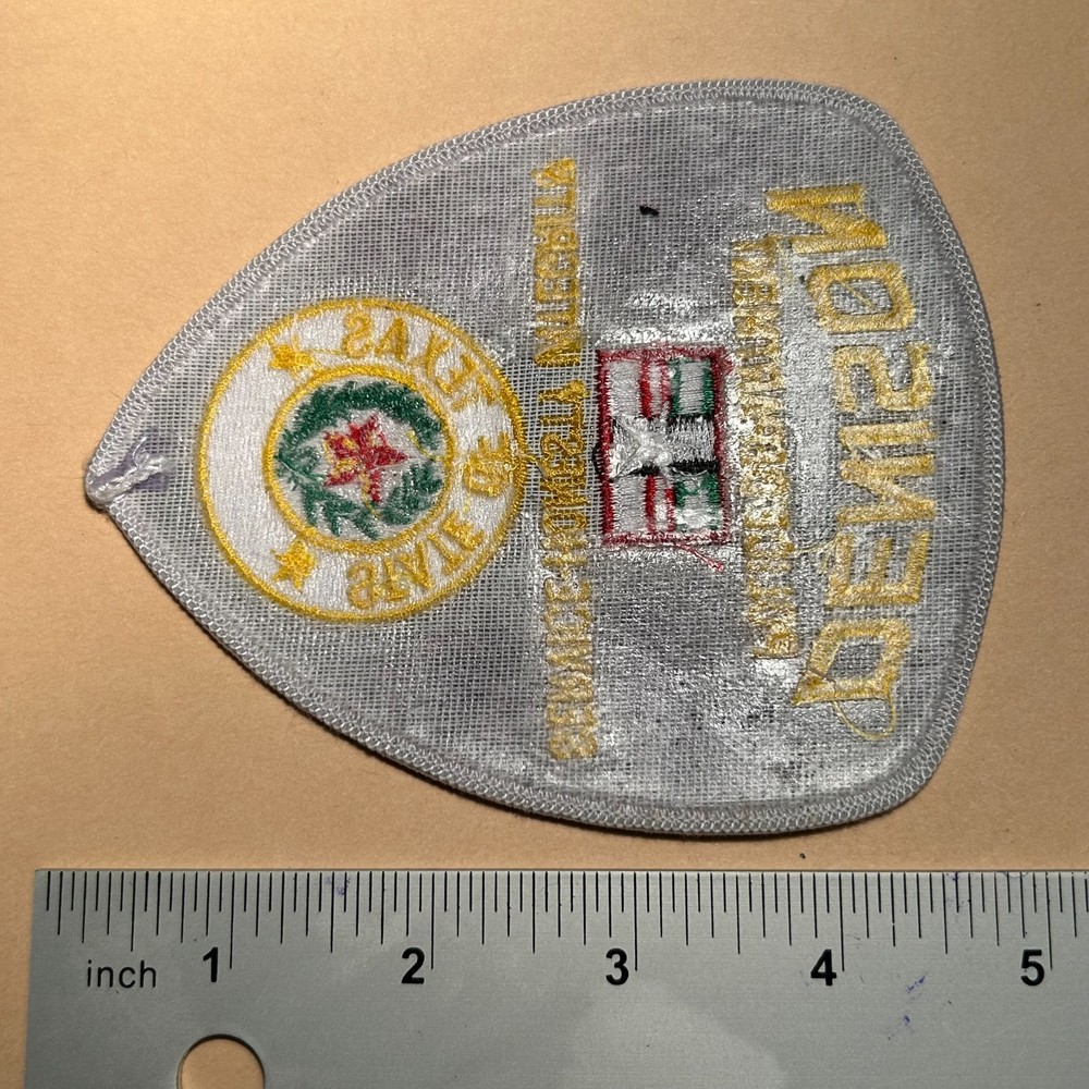 DENISON TEXAS Service Honesty Integrity POLICE PATCH