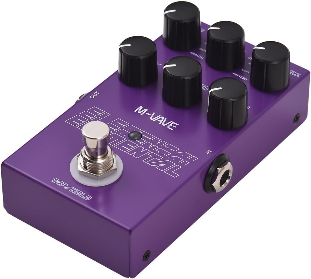 M-Vave Elemental Digital Delay Pedal 9 Different Delay Guitar Effects Digital De