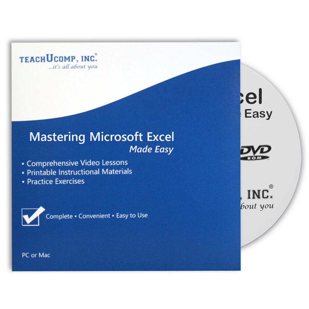 Learn Microsoft EXCEL 2016/2013 Training Tutorial DVD & Digital Course 10 Hours
