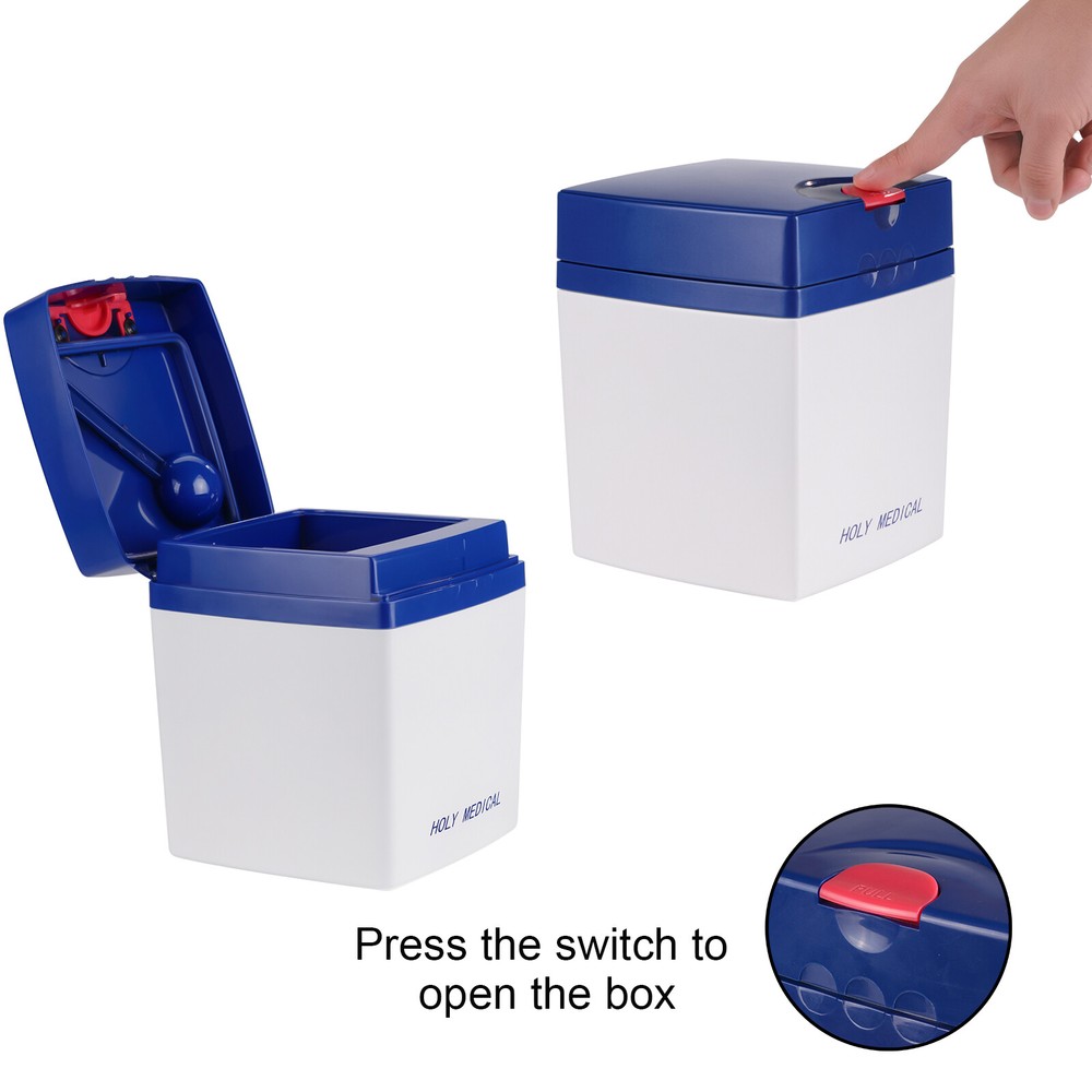 Dental Alginate Mixer Impression Materials Moisture Proof Box Plastic Container