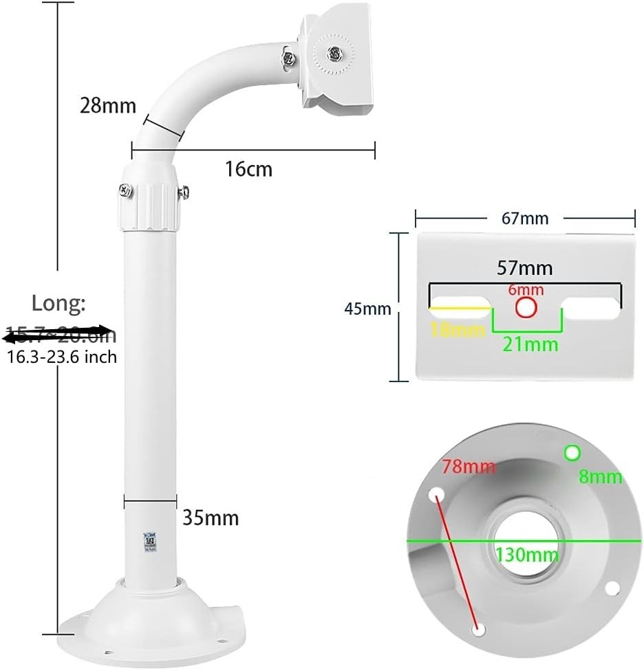 CCTV Mount Bracket, Telescopic Adjustable Universal Wall Mounting Bracket