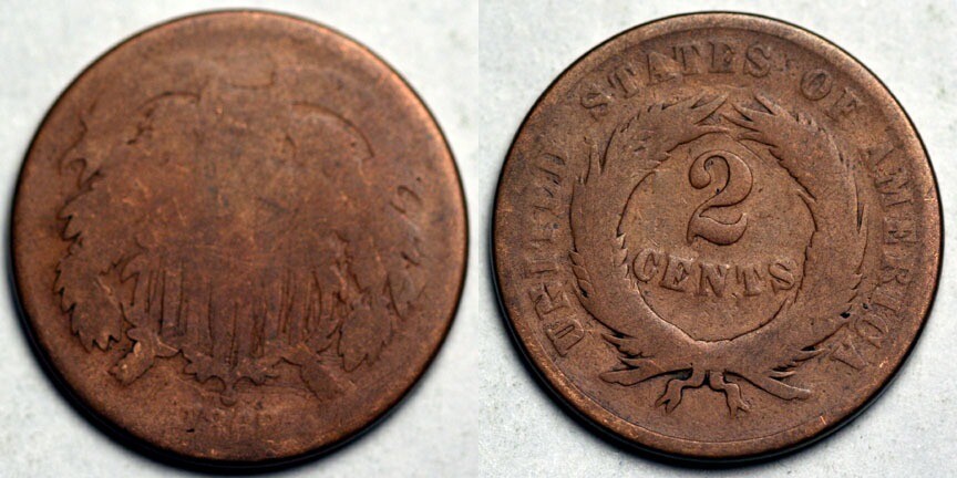1868 Two Cent Piece