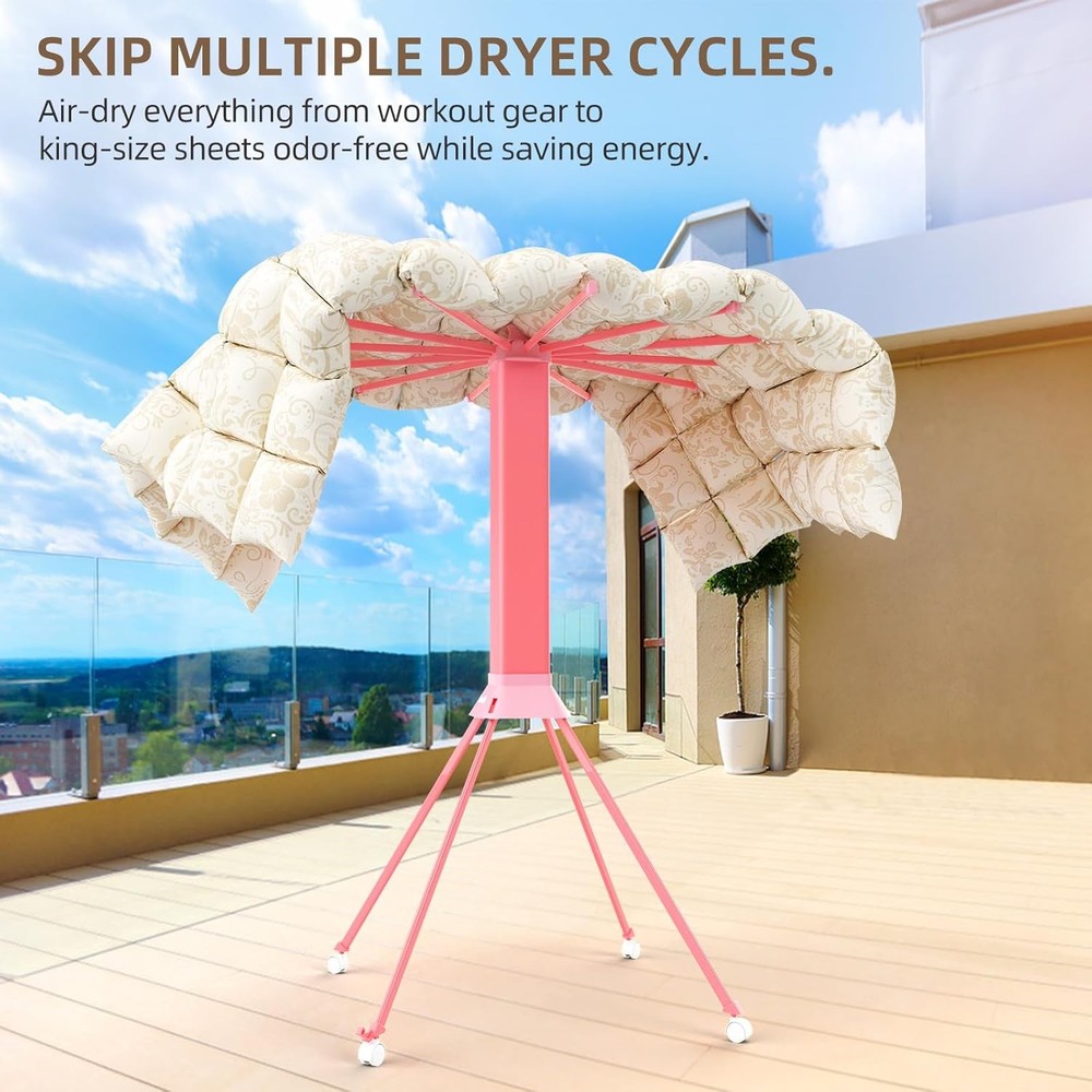 Clothes Drying Rack ​Foldable & ​Collapsible Drying Racks with 4-Leg Octopus