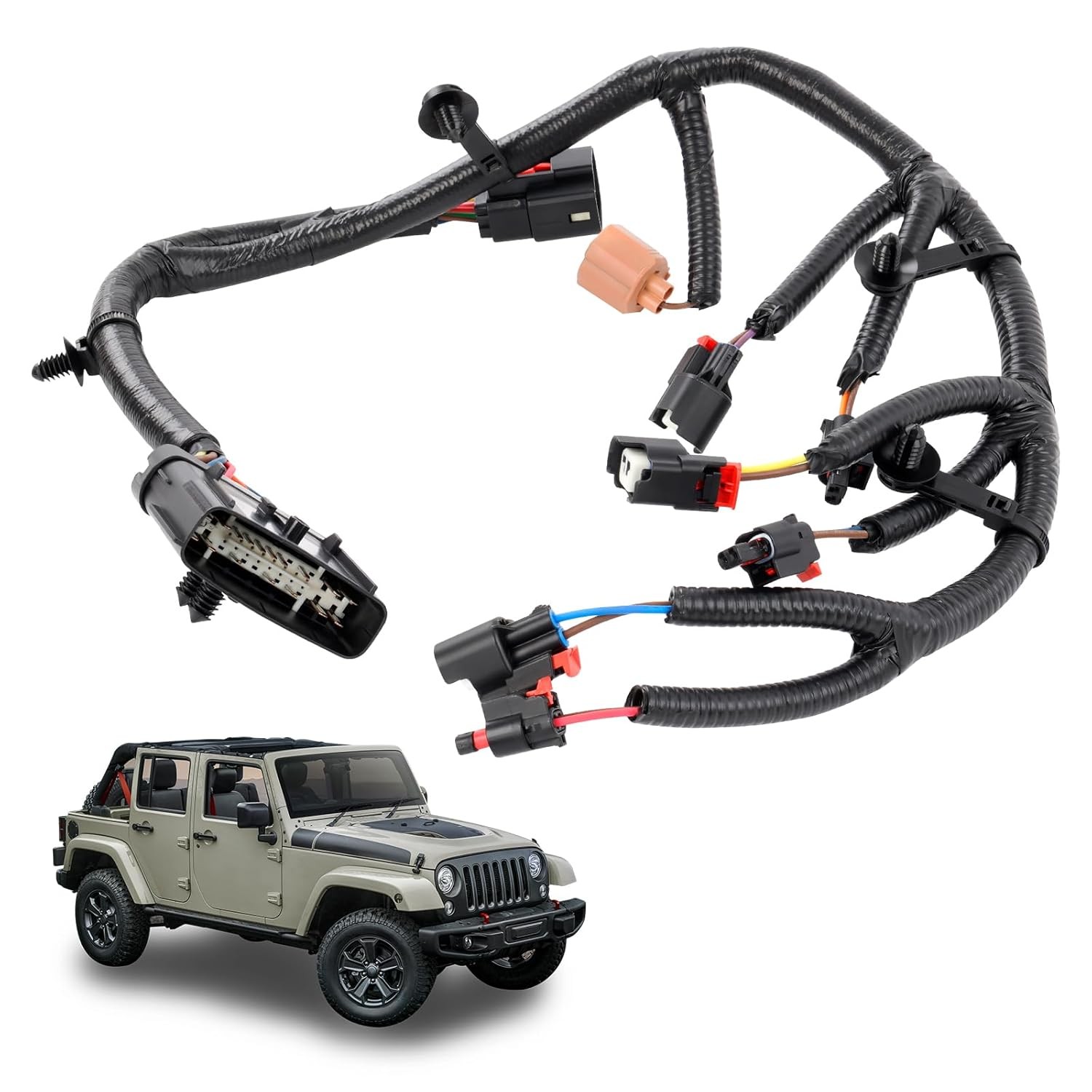 68087837AF Injector Wiring Engine Wire Harness For 12-24 Ram 1500 Jeep Wrangler