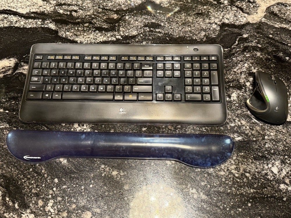 Logitech K800 wireless keyboard and mouse