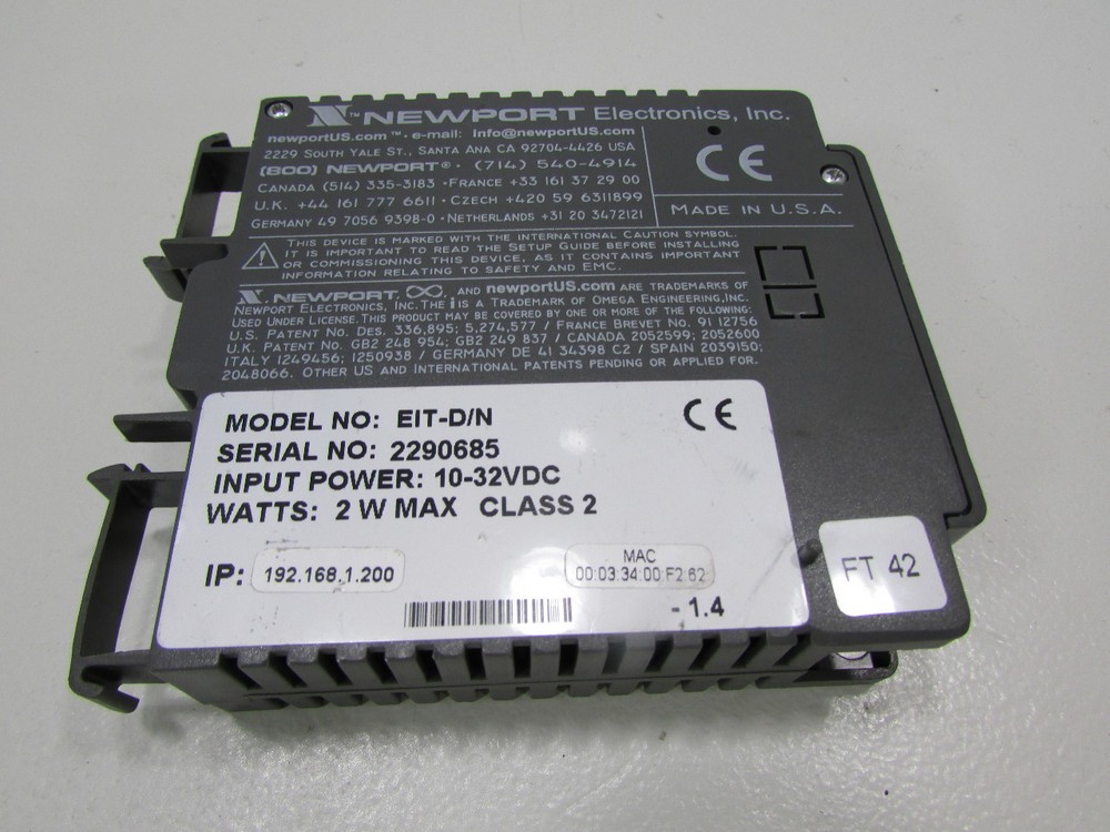 NEWPORT EIT-D/N iSERVER MICROSERVER ETHERNET