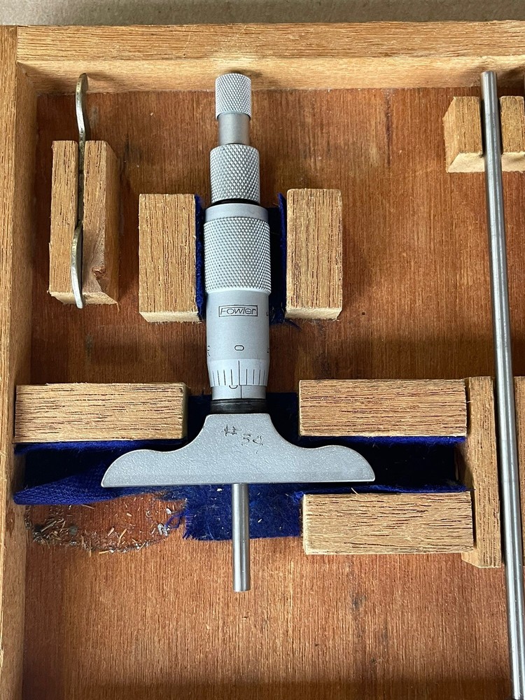 Fowler 0-3” Depth Micrometer - .001" - 52-225-005 - COMPLETE