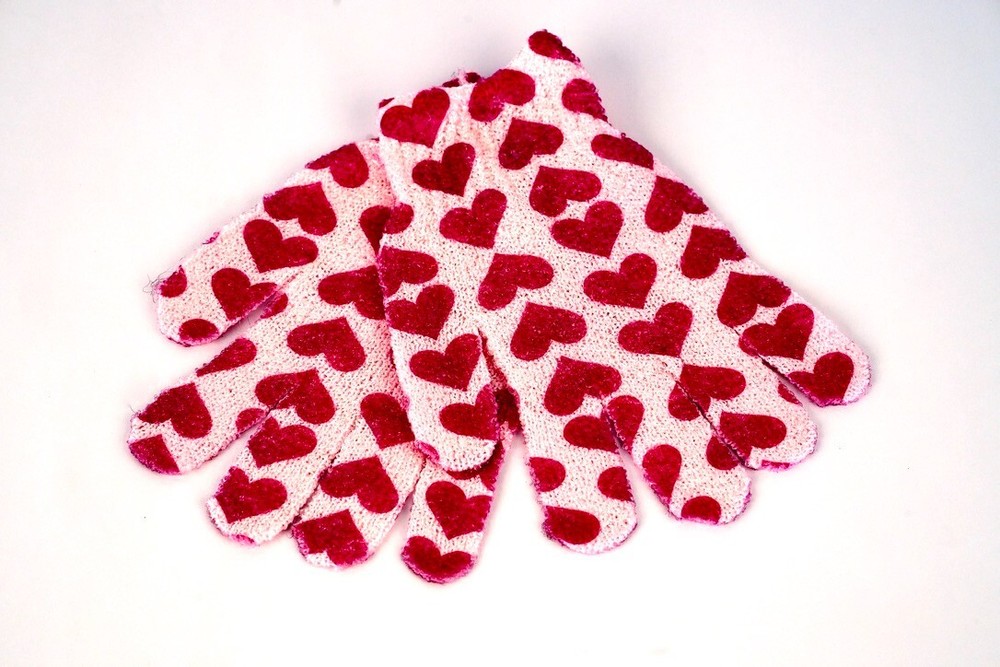 Ideal Bath - Luxury Bath Scrub Gloves Printed Multi-Bundle (6 & 12 Pack)
