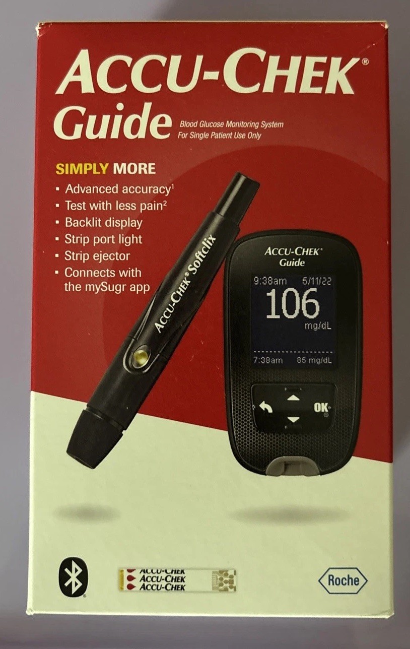 Accu-Chek Guide Meter for Diabetic Blood Glucose Testing Exp.01/2027+